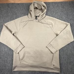 Apana Men's Beige Textured Hoodie‎ Sweatshirt XL #1107